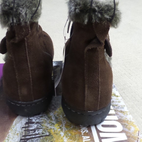 KHOMBU Boots LINDSEY All Weather Women Shoes Boots Booties Brown Size 9 - Picture 3 of 6